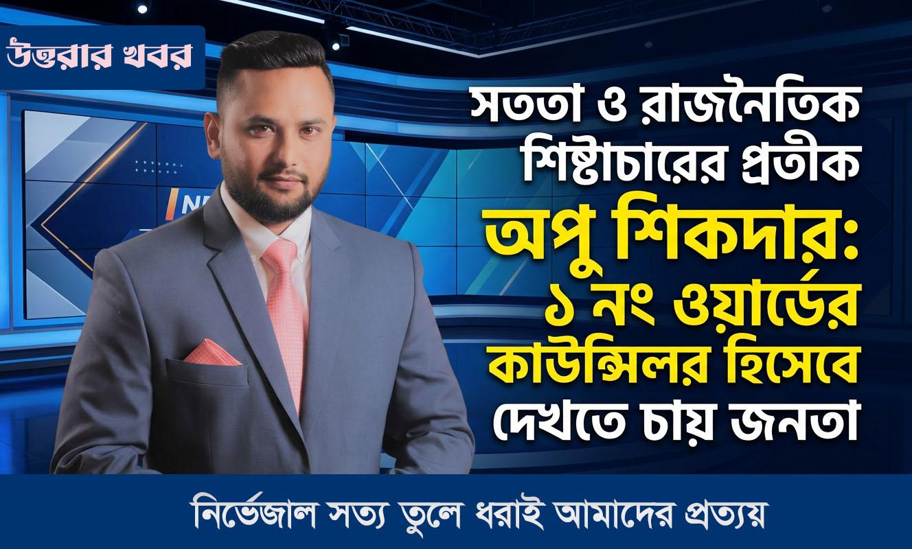সততা ও রাজনৈতিক শিষ্টাচারের প্রতীক অপু শিকদার: ১ নং ওয়ার্ডের কাউন্সিলর হিসেবে দেখতে চায় জনতা